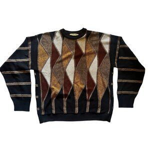 Norm Thompson Men’s Sweater Size M Argyle Dad Sweater